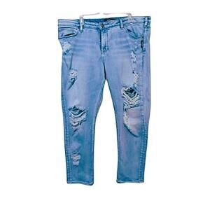 Light Blue Distressed Women's Jeans